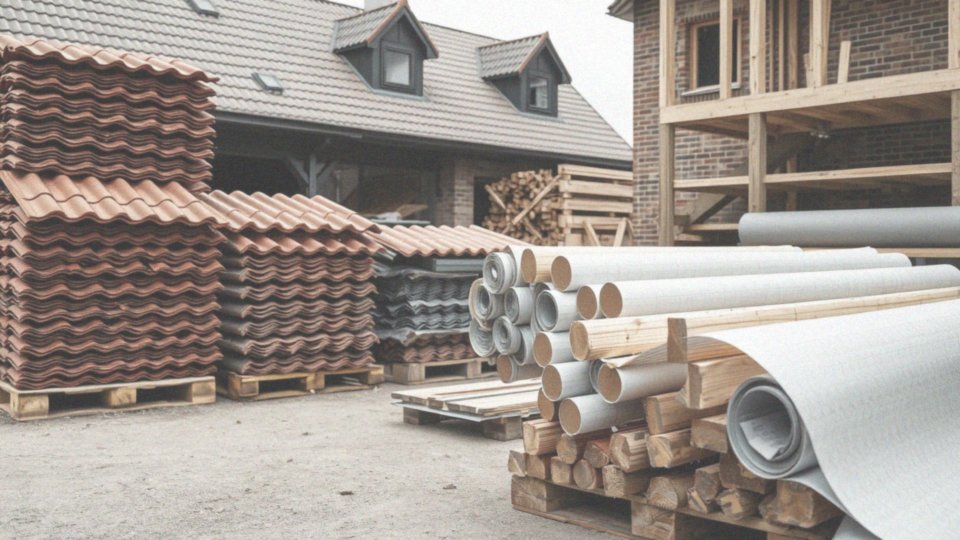 Jakie materiały wykorzystywane są przy wymianie dachu 100 m2?