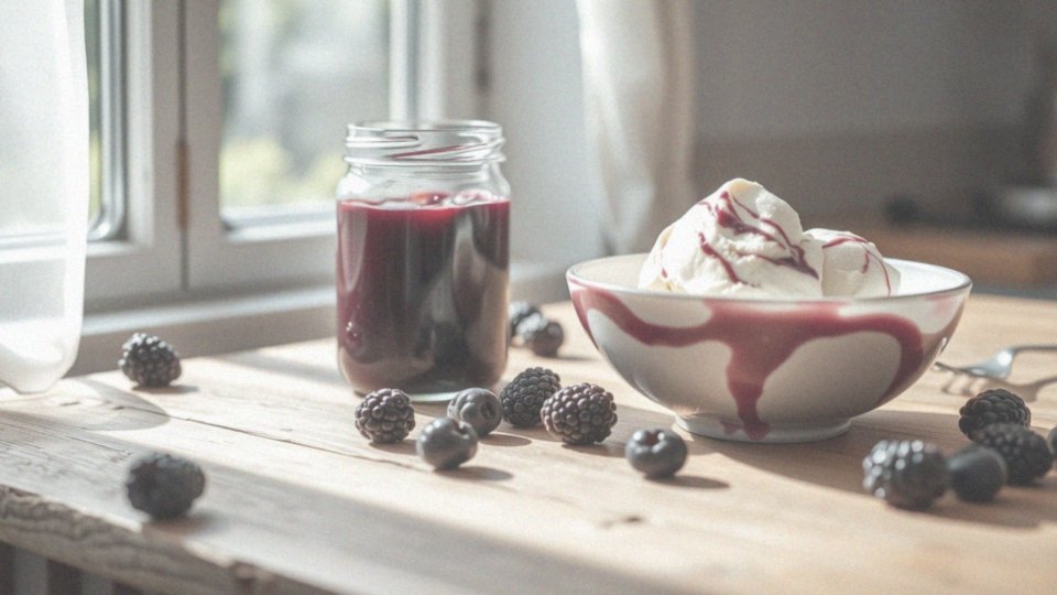 Jak jeżyna jest używana w produktach takich jak dżem czy lody?