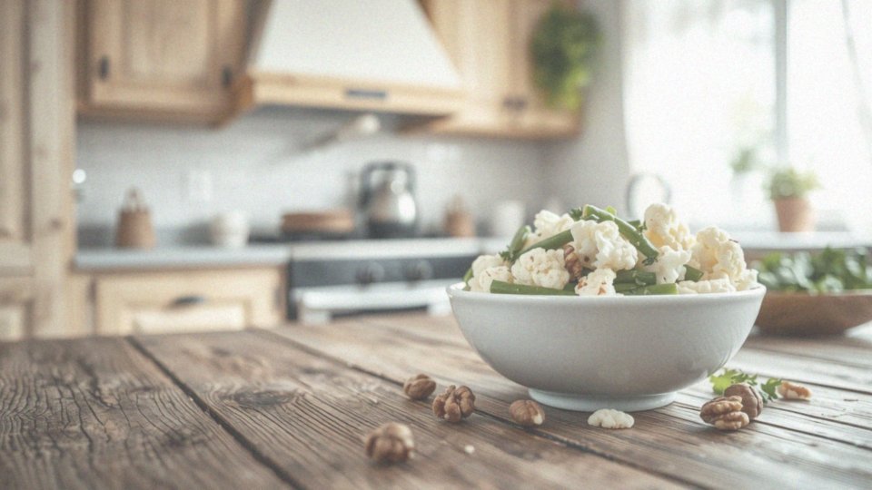 Jakie są przepisy na sałatki z gotowanym kalafiorem?